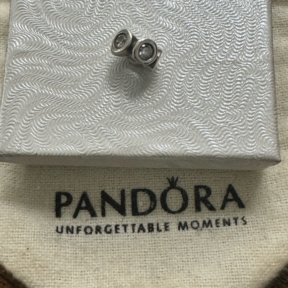 EUC Authentic Pandora CZ Spacer Charm (1 of 2) - Picture 2 of 5